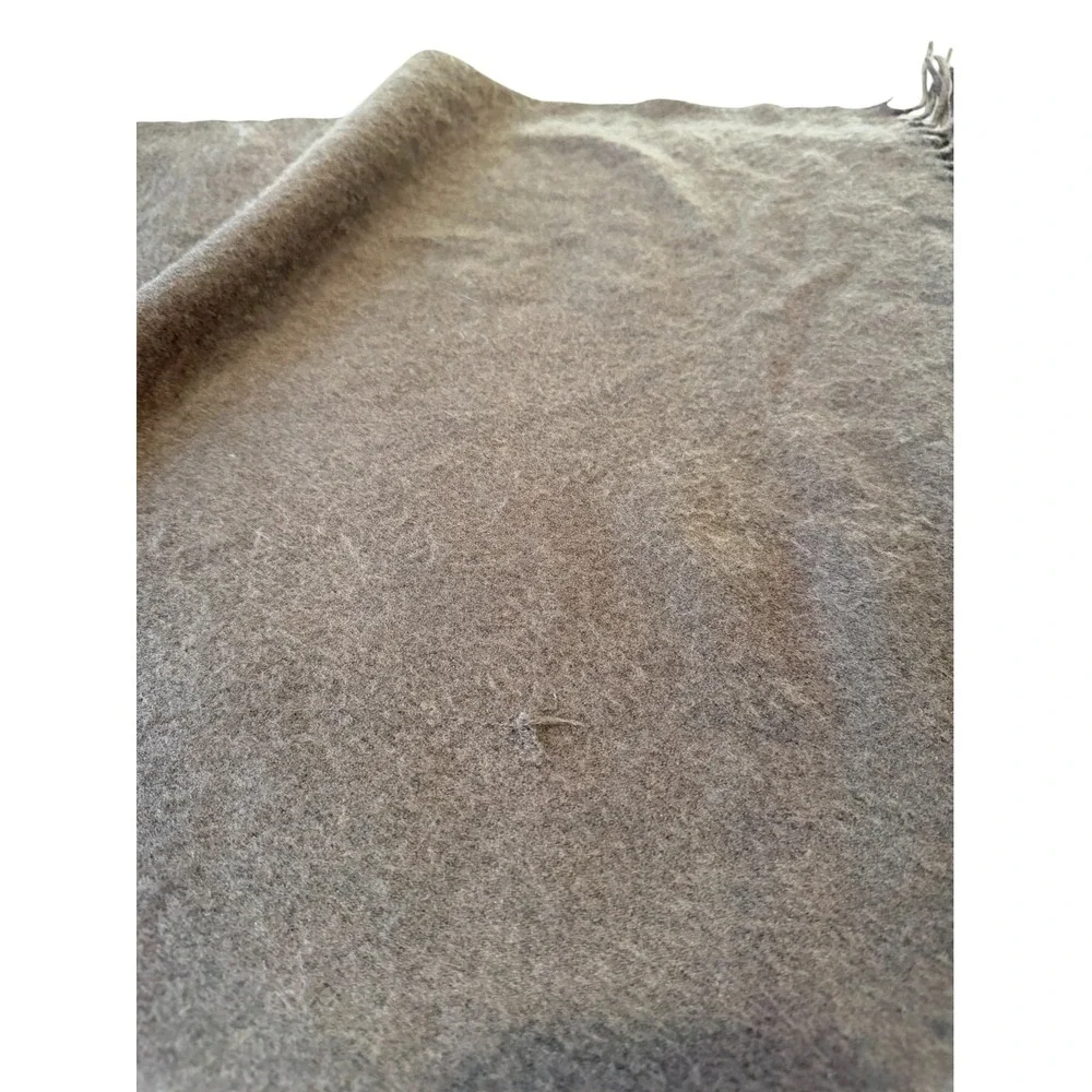 Country Field Tradition Brown Solid Wool Wrap Scarf, OS
